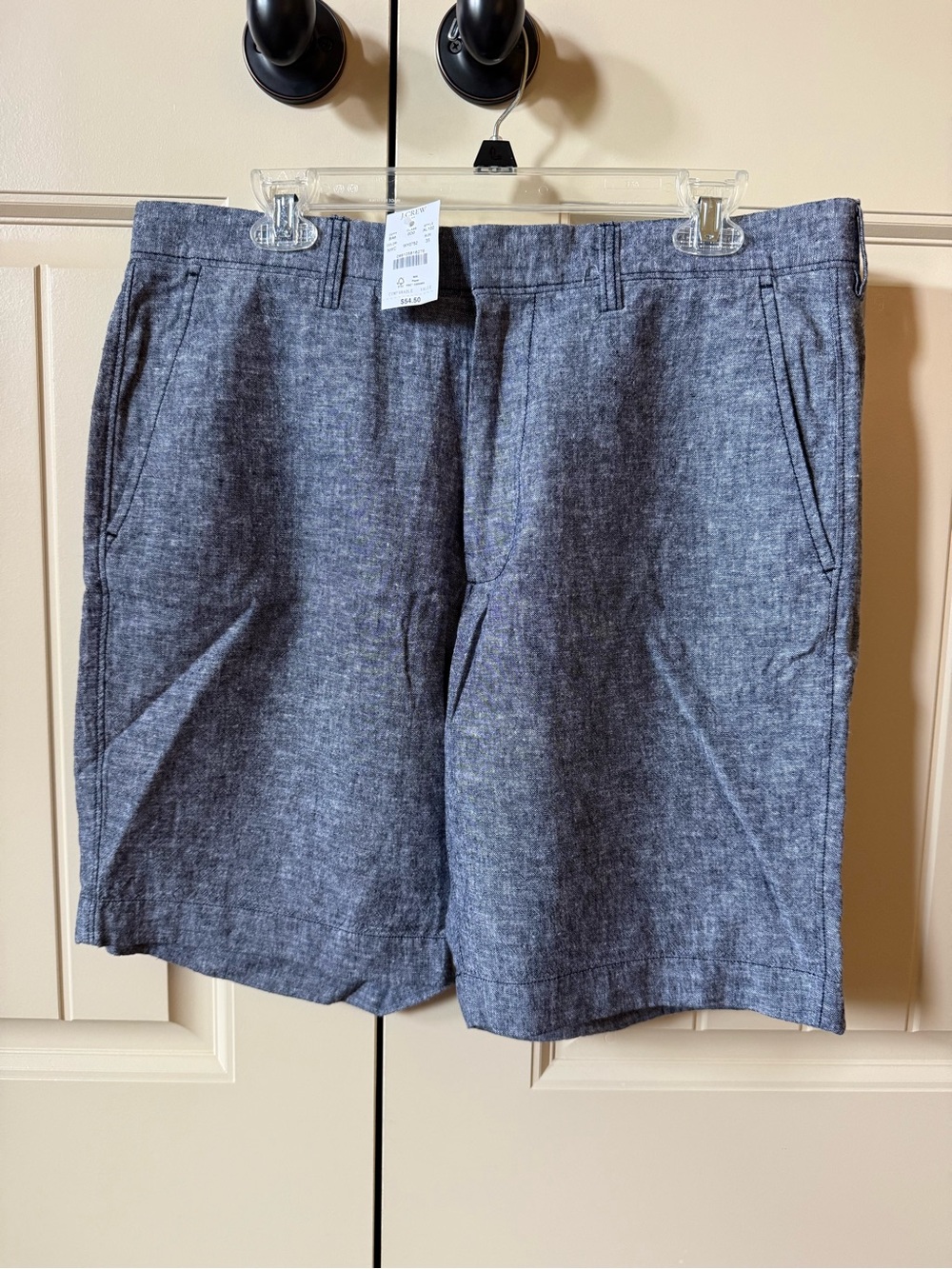 J. Crew Men's Heather Slate Flat-Front Shorts